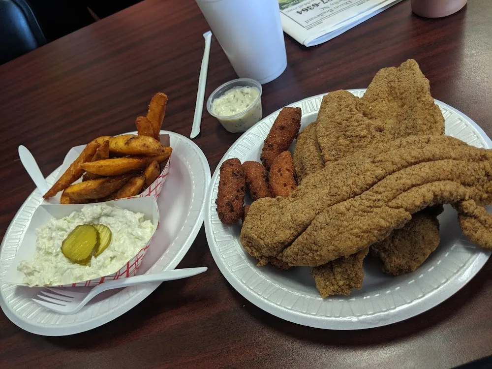 Salt and Pepper Catfish Fillet Plate